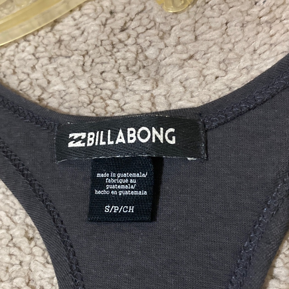 Billabong Black Tank Top with Gold Pineapple and Hawaii Print Size S - Picture 2 of 8